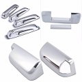 Uframe Chrome Door Handle Cover 4d No Passenger Keyhole Tailgate Towing Mirror W Signal Light Cut Out Combo Kit For 2009-2016 