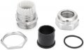 Heyiarbeit Pg21 Cable Gland Stainless Steel Waterproof Glands Joints Adjustable Connector For Machinery Control Boxes Silver