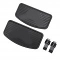 1 Pair Motorcycle Rear Floorboard Kimiss Adjustable Passenger Foot Pegs Non Slip Pedal For Vtx1300 Vtx1800 Black
