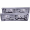 Headlightsdepot Chrome Housing Signal Lights For Chevrolet Gmc Blazer C K Models Suburban Tahoe Yukon 1988-2000 Includes Left 