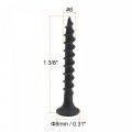 Uxcell 8 X 1 3 8-inch Wood Screws Phillips Flat Head Carbon Steel Self Tapping Black 150pcs