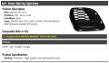Left Driver Side Fog Light Cover Matte Black Compatible With 2020-2021 Dodge Charger