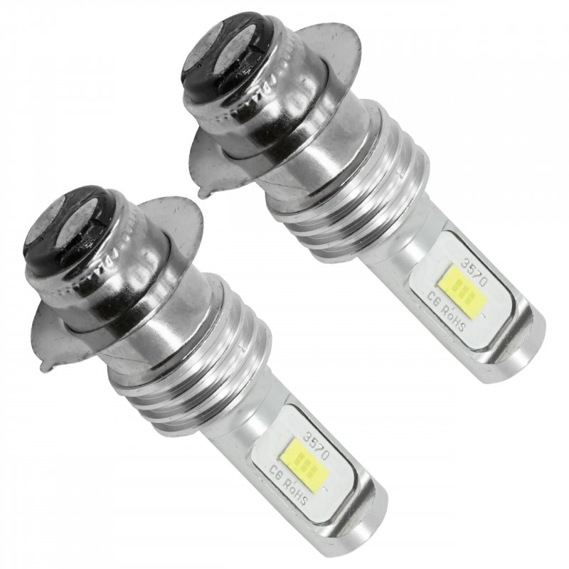 Caltric 2x Led Headlight Bulb For Yamaha Big Bear 400 Yfm400 4x4 2000-2012 Atv
