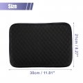 Uxcell 1pcs 30x21cm 11 81 X8 27 Universal Car Armrest Box Cover Pad Booster Pads Cushion Comfortable Black