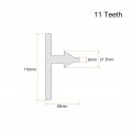 Uxcell Drill Chuck Key 8mm 11t 21mm Gear For Impact Driver Tools Wrench Silver