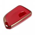 Car Key Fob Cover 5 Button Remote Case Tpu Full Protector Red For Cadillac Ct5 2020-2022 Escalade Ct4 