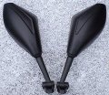 I5 New Black Mirrors Compatible With Honda Kawasaki Suzuki Yamaha