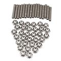 Big- 16 Pcs Stainless Steel Exhaust Manifold Stud Nuts Kit For Ford 4 6 5 Liter V8 2 Manifolds M8 