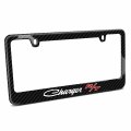 Ipick Image Made For Dodge Charger R T Classic Black Real 3k Carbon Fiber Glossy Finish License Plate Frame