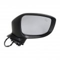 Passenger Side Door Mirror For Mazda Cx-5 2017 To 2023 Heated Power Glass Paintable Manual Folding With Signal Light And Blind 