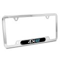 Jeep 4xe Black Nameplate Chrome Stainless Steel License Plate Frame Official Licensed 