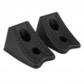 Wheel Chocks 2pcs Car Antislip Block Rubber Tyre Slip Stopper Alignment