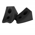 Wheel Chocks 2pcs Car Antislip Block Rubber Tyre Slip Stopper Alignment
