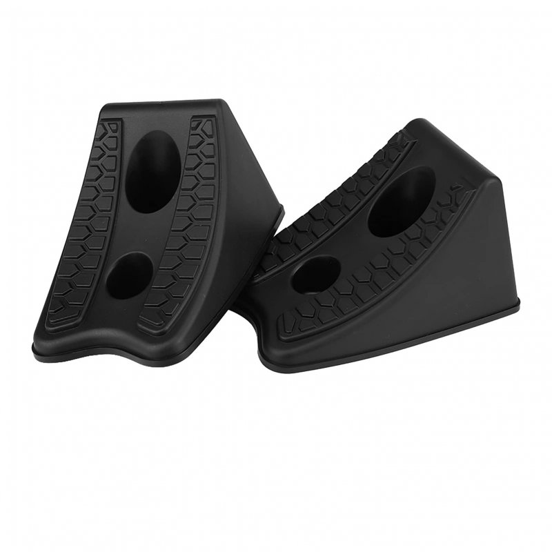 Wheel Chocks 2pcs Car Antislip Block Rubber Tyre Slip Stopper Alignment