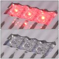 Auto Dynasty Compatible With Dodge Ram Pickup 3rd Gen Pair Of 3d White Led Bar Chrome Housing Clear Lens Brake Tail Lights
