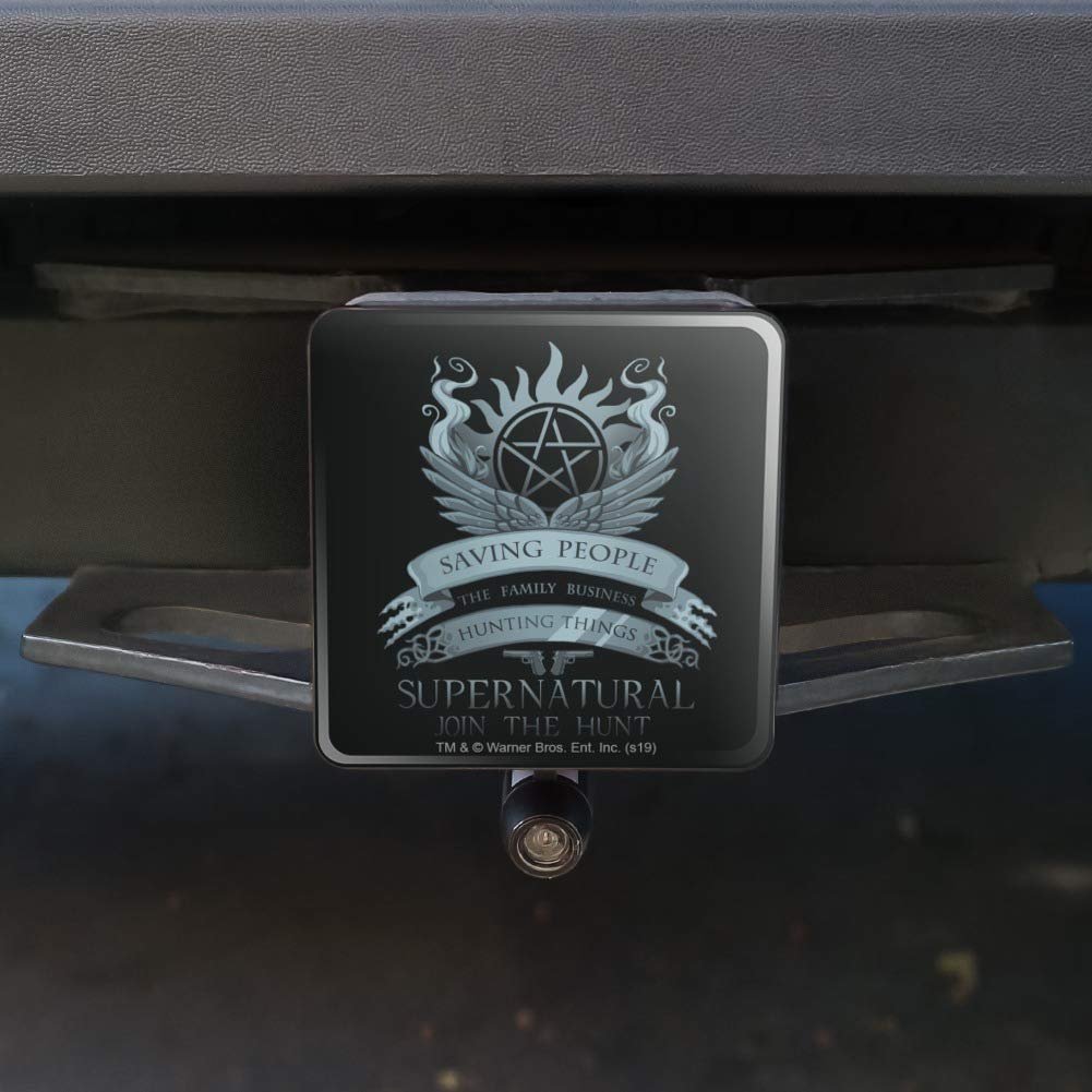 Graphics More Supernatural Saving People Hunting Things Tow Trailer Hitch Cover Plug Insert