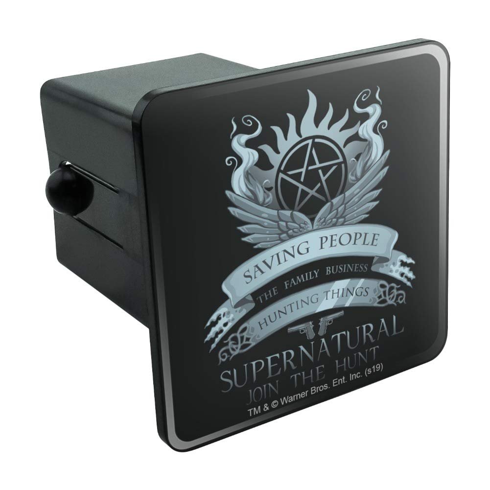 Graphics More Supernatural Saving People Hunting Things Tow Trailer Hitch Cover Plug Insert