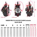 Pwk Carburetor 21 24 26 28 30 32 34mm Racing Carb Universal For 2t 4t Engine Dirt Bike Motocross Motorcycle Scooter Atv Quad Go