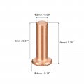 Uxcell 200pcs Copper Solid Rivets 5 64 X 16 Flat Head Rivet Metal Fasteners For Electrical Applications Leather Working