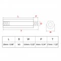 Uxcell 150pcs M3 25 6mm Male Thread Nylon Hex Standoff Spacer Screws Pcb Pillar