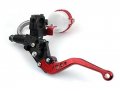 1 Pair Motor Motorcycle Cnc Billet Aluminum Extendable Folding Foldable Master Cylinder Front Brake Oil Fluid Reservoir Levers