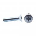 Machine Screws M4 0 7 X 16mm Flat Head Phillips Drive Zinc Steel 25 Pack