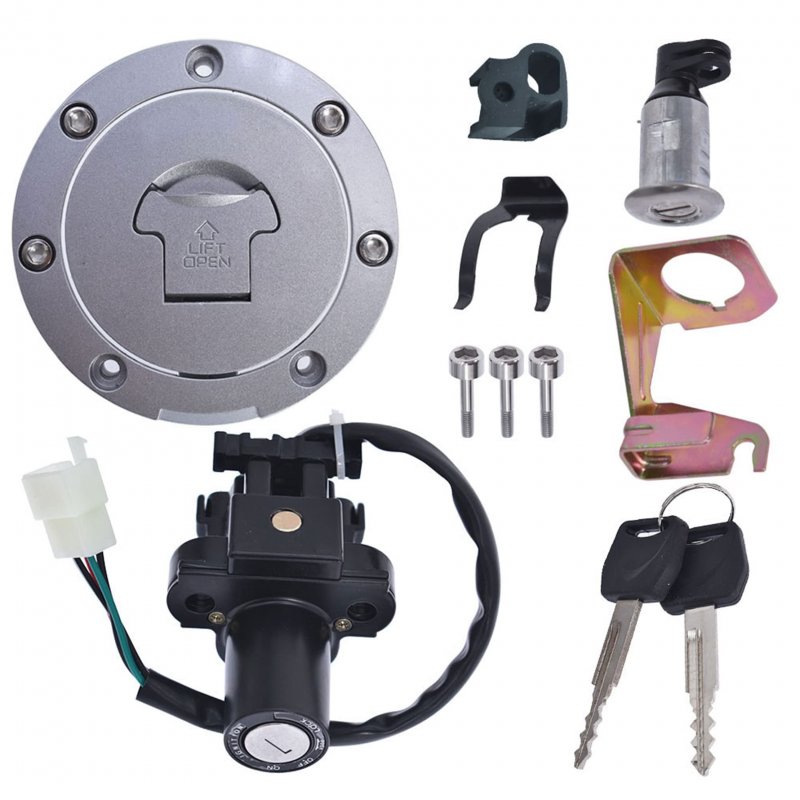 Ignition Switch Fuel Gas Cap Seat Lock Key Set Replacement For Honda Cbr600f4 F4i Cbr1000rr