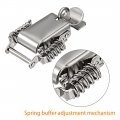 Uxcell Dk014 Nickel Plated Iron Compression Spring Draw Toggle Latch Clamp 90mm Long With Lock Hole