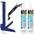 Do It Best Caulking Tool Kit Bundle Caulk Gun-10 1oz White Acrylic Latex W Silicone 2 Pack 3-in-1 Caulk Remover Finishing 