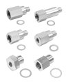Coolant Temperature And Oil Pressure Sensor Adapter Kit For Ls Gm Engines M12 5 To Npt M16 1 Adapters Ls1 Lsx Ls3 Ls2 Lh6 L92 