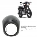 Tissting Motorcycle Front Headlight Fairing Cover 178 Mm 7 In Windshield Headlamp Protector For 7in Round Headlig Matte Black