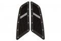 Drake Muscle Cars Speed Mesh Hood Vents With Honeycomb Design In Satin Black Finish For 2015-2021 Ford Mustang Model 