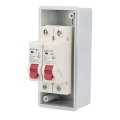 Sg Outdoor Distribution Box Power Circuit Breaker Mcb C Type 2 Way Ac 230v 400v Professional Accessories C6 C20
