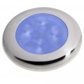 Polished Stainless Steel Rim Led Courtesy Lamp Blue 12v For Personal Watercraft And Boats Model 2xt 980 503-221 