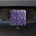 Purple Peeps In Garden Pattern Tow Trailer Hitch Cover Plug Insert