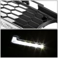 Auto Dynasty Compatible With Bmw E90 E91 3-series Lci Models Pair Of Front Bumper Fog Bezel Integrated Day Time Running Lights