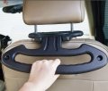 Hypersonic Car Folding Safety Handle Vehicle Headrest Clothes Hangers Black 