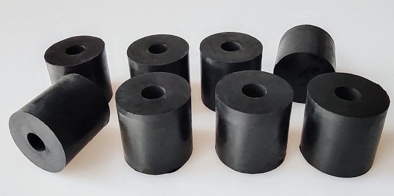 Multi Purpose Rubber Spacer 1 36 Inch Od X 8 Id 1 16 Thickness Bushing Anti Vibration Black Round Neoprene Washers For Home And