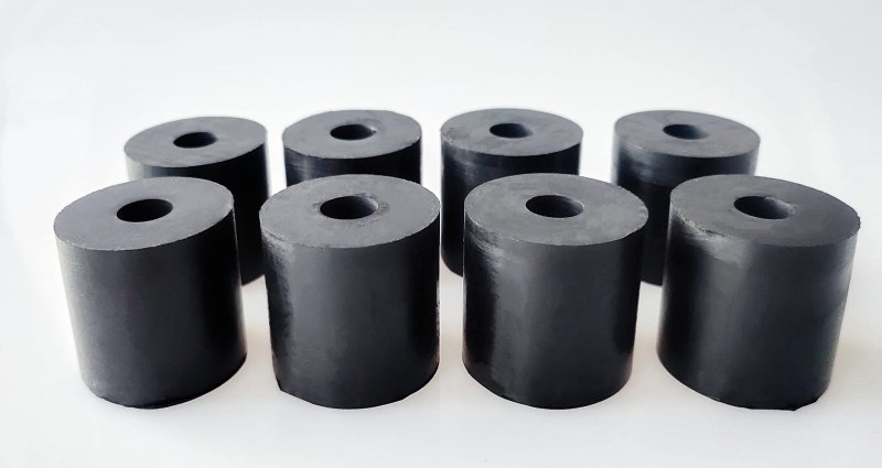 Multi Purpose Rubber Spacer 1 36 Inch Od X 8 Id 1 16 Thickness Bushing Anti Vibration Black Round Neoprene Washers For Home And
