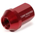 Dna Motoring Ln-ztl-9018-15-rd 20x M12x1 5 25mmx35mm Closed-end Lug Nuts Adapter Red 
