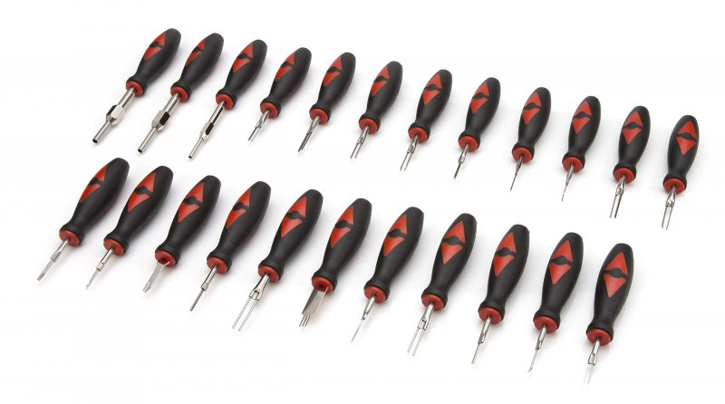 Steelman 23-piece Universal Terminal Tool Kit For Auto Technicians Safely Remove Wires From Block Without Damage Variety Of