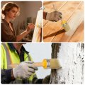 3 Pcs Wax Paint Brushes 2 X 1 Inch Chalk Stencil Brush Oval Pet Fiber Bristle With Wood Handle Painting Tool For Furniture Diy 