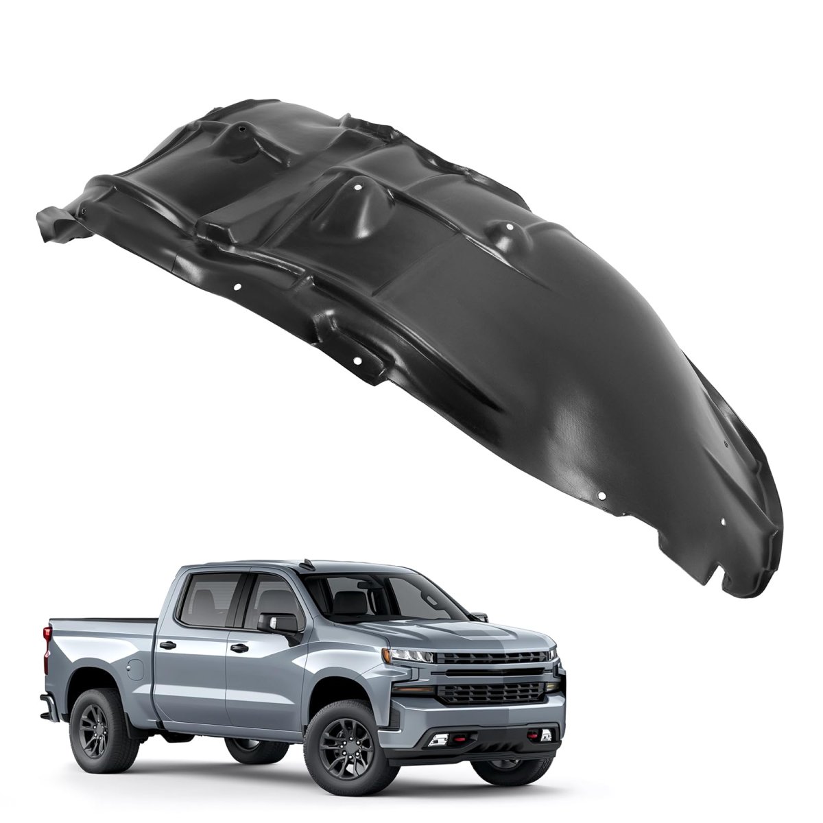 Front Fender Liner Inner Panel For 2019 2022 Chevy Chevrolet Silverado 1500 Ltd Right Side Passenger Wheel Splash Guard Cb-3394