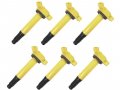 Ignition Coil Kit 6 Piece Yellow Compatible With 2007-2016 Toyota Sienna 3 5l V6 