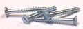 12 X 4 Wood Screws Slotted Flat Head Full Body Steel Zinc 400 Pc Carton 