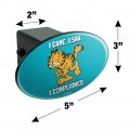 Garfield I Came Saw Complained Oval Tow Trailer Hitch Cover Plug Insert