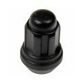 Acorn Nut Lock Set For Ford F 150 1990 To 1996 Black Alloy Steel Wheel Locks Bulge Seat Fine Thread 20 Piece With Key Matte