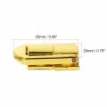Uxcell 4pcs Toggle Catch Lock 0 98 X 79 Lxw Zinc Alloy Hasp Latch Clasp For Jewelry Box Wooden Case Gold