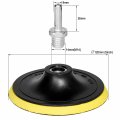 Hifrom 5-inch 125mm Hook And Loop Backing Pad M14 Drill Adapter 50 Pieces No-hole 120 Grit Sandpaper Assortment Replacement For