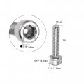 Uxcell 10-24x7 8 Hex Socket Head Cap Screw Bolts 304 Stainless Steel Polished 25pcs